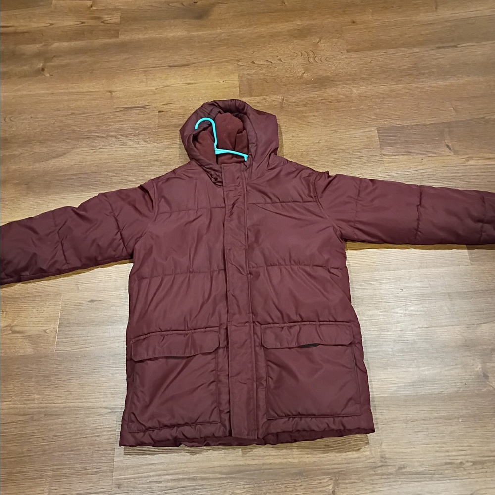 ✨ Old Navy XXL (18) Plus Puffer Coat – Burgundy – Excellent Condition! ✨